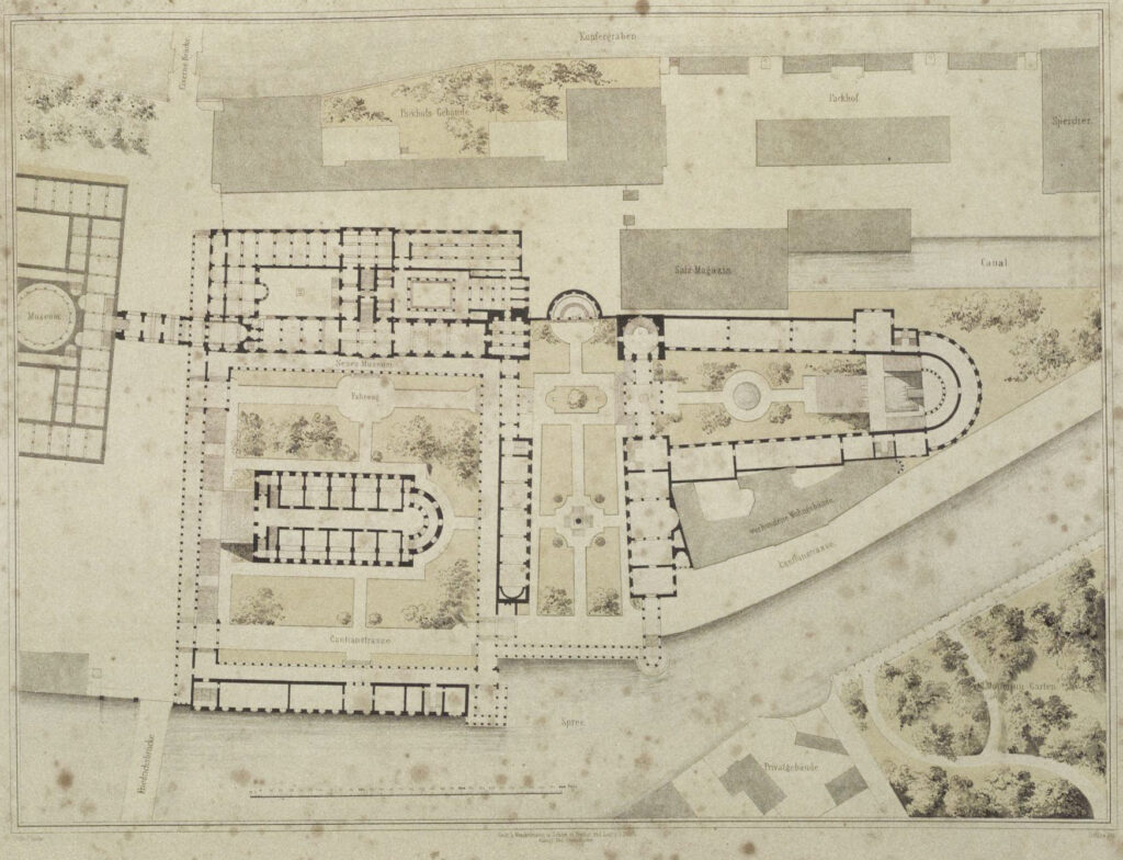 Plan urbanístico F. A. Stüler, Museumsinsel (1841)